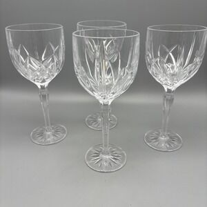 Vintage Marquis by Waterford Cut Crystal 8.5" Wine Glasses Goblets Set of‎ 4